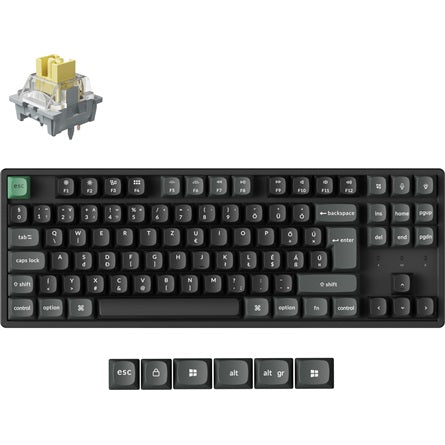 Keychron K8 Ultra 8K Bluetooth / vezeték nélküli magyar mechanikus billentyűzet fekete [ah:ac67551f308cd9dbb9205b989e41bd3761706e16608ac18bb8e59e9187f82907] [ah-transfer:8863144a032f47b1a037959d1680d150]