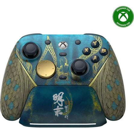 GameSir G7 Pro WUCHANG: Fallen Feathers Edition Bluetooth / USB / vezeték nélküli gamepad játékvezérlő kék-arany [ah:04f8d5a9cc4f8527b52c5b95c5490e88be573da11892bb7557da3535b6e39c3c] [ah-transfer:b1fa3a4a0bd44d8d86adf1fbcea84a9c]