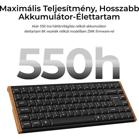 Keychron K3 Ultra 8K Bluetooth / vezeték nélküli magyar Milk POM Brown mechanikus billentyűzet fekete [ah:055926d35b616667691041c1eec4d24534e797ee9bf38990dd76e5d340af12ae] [ah-transfer:72537bcc5b0c4a53bfab8be4c6c291c8]