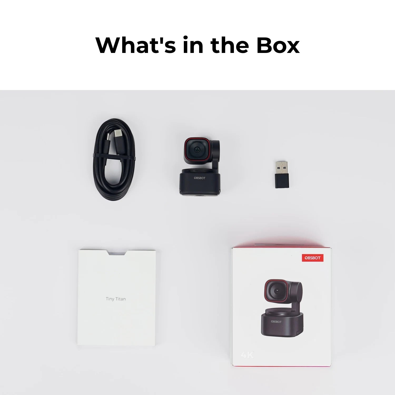 Obsbot Tiny 3 Lite - 4K PTZ webkamera