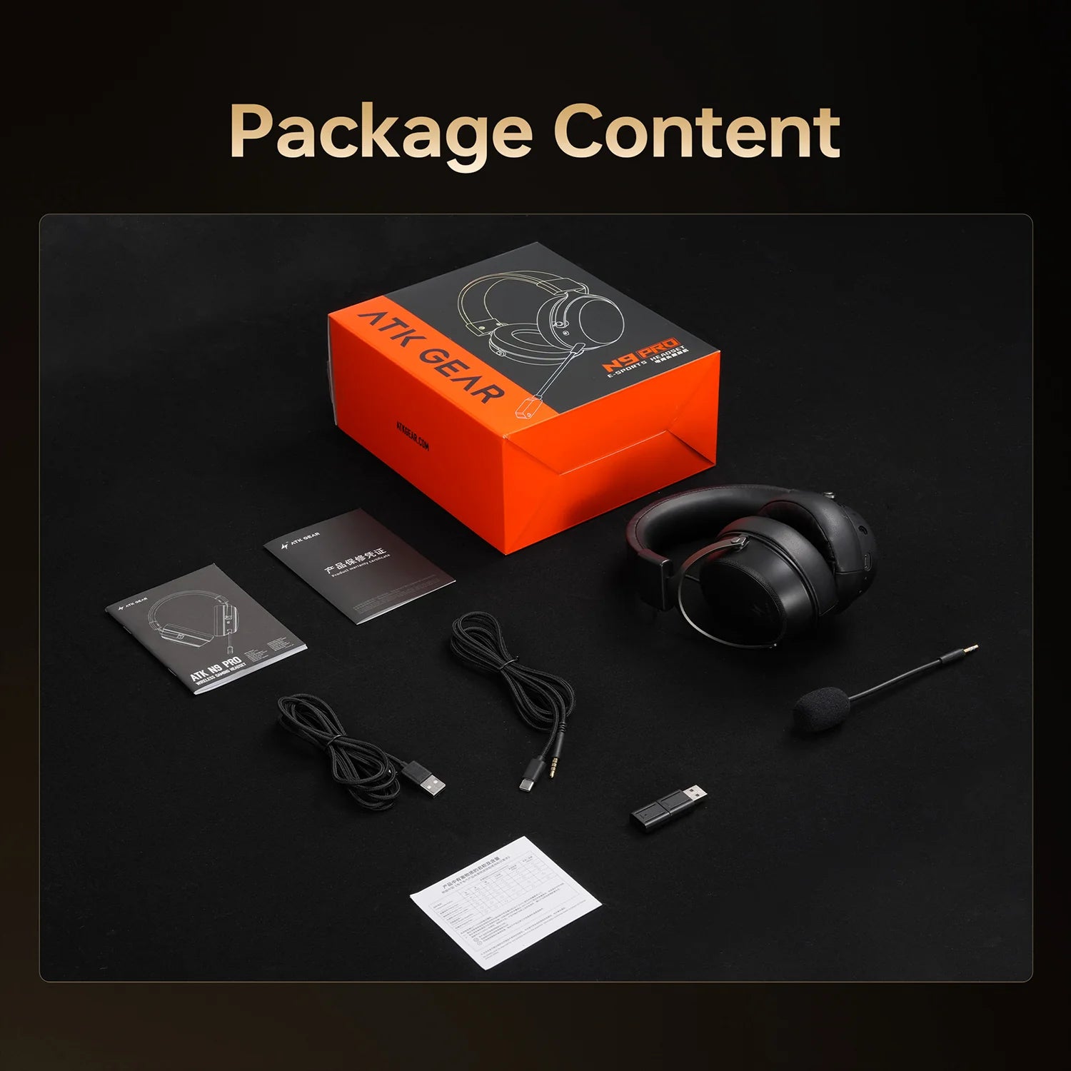 ATK N9 Ultra gaming fejhallgató headset