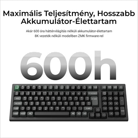 Keychron K4 Ultra 8K Bluetooth / vezeték nélküli magyar Apex Brown mechanikus billentyűzet fekete [ah:1b141c353ed080be5b43ede6f65675877e2ebe6247b6f2b266e52e176dfca6dc] [ah-transfer:789bf0baef114db38c103c2b93ad16a5]