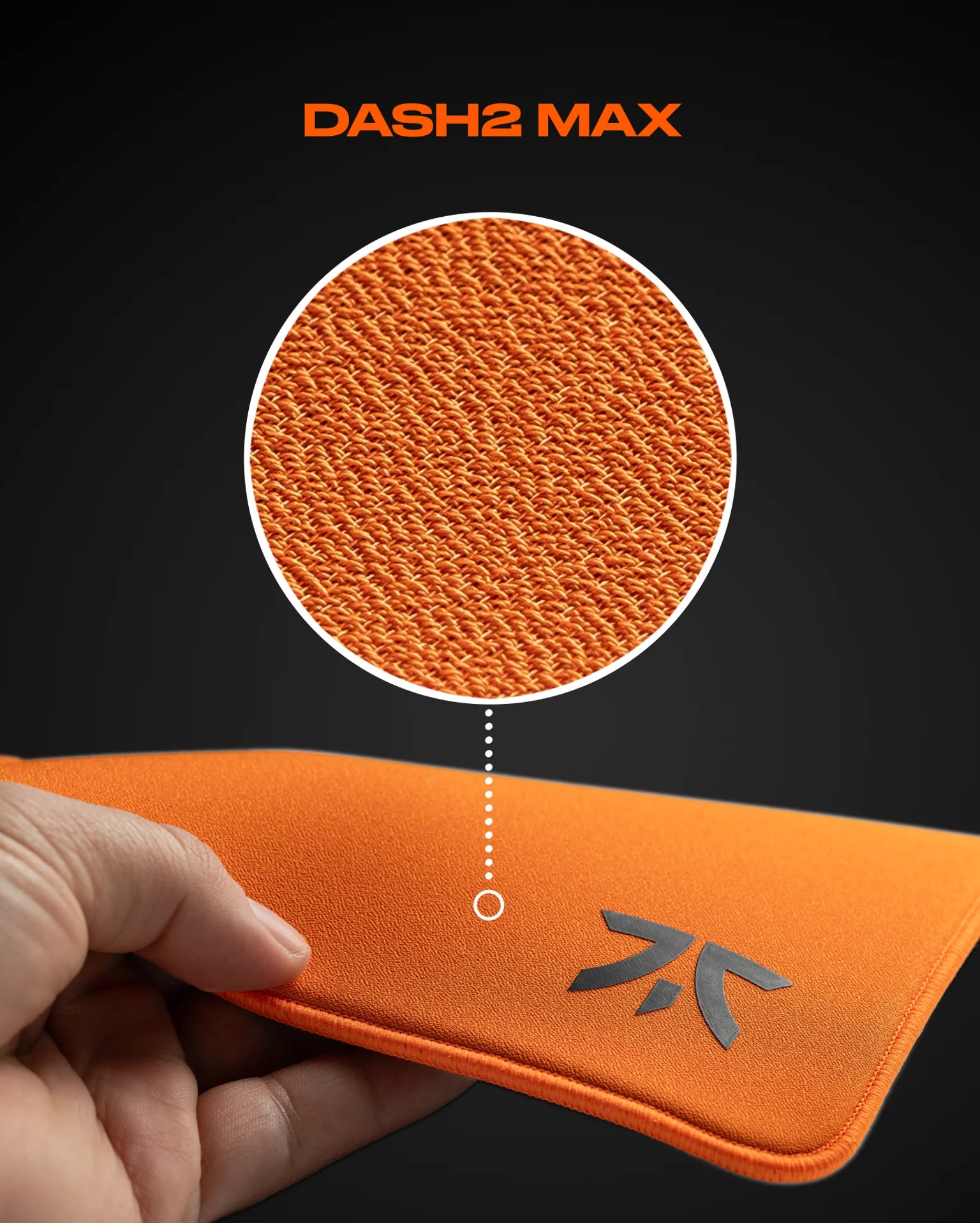 Fnatic Gear Dash2 MAX gaming egérpad sunset orange