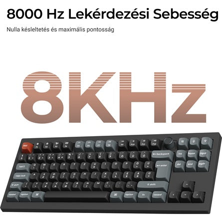 Keychron V3 Ultra Bluetooth vezeték nélküli billentyűzet, magyar kiosztással, fekete [ah:306c2e8f9ed6c4e85afb66ff36b2faa817439b6deb5d97e77636f407da2fb374] [ah-transfer:36829d582d6f421685f07c13b739d75d]