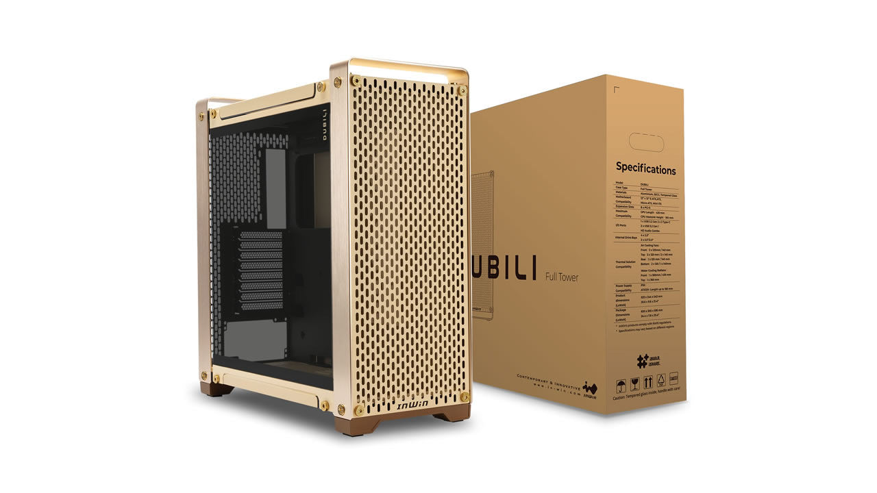 InWin DUBILI Modular táp nélküli ablakos Full Tower számítógépház