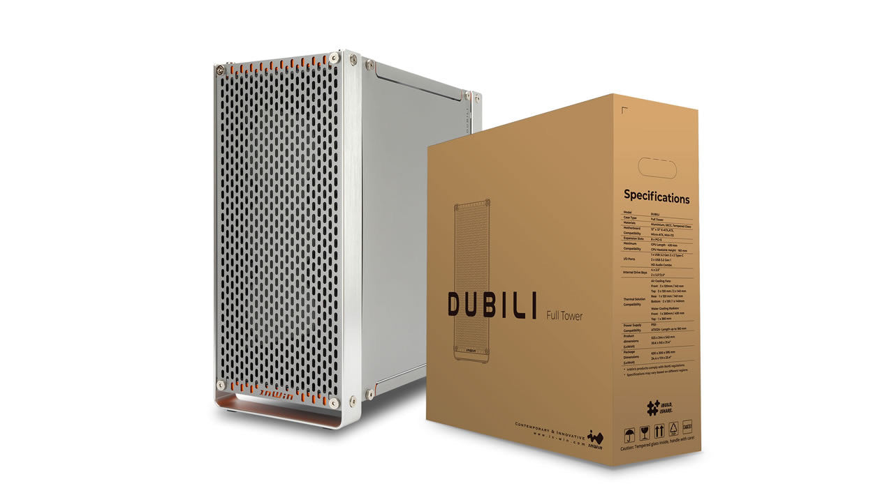 InWin DUBILI Modular táp nélküli ablakos Full Tower számítógépház