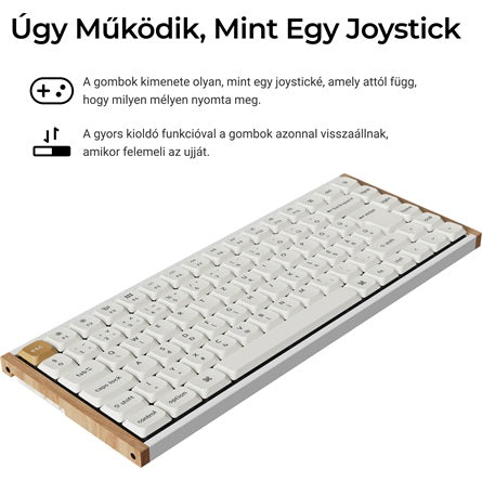 Keychron K3 HE Bluetooth / vezeték nélküli magyar Ultra-fast Lime Magnetic mechanikus billentyűzet fehér [ah:22a93046e3a8708c8222f08edd00a97cc606d23314c8768452dab3ca0d946225] [ah-transfer:c02a4047653f407cb52a2cb53ae97aea]