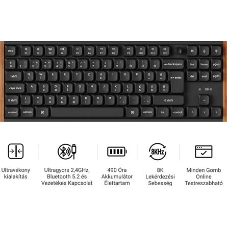Keychron K1 Ultra 8K vezeték nélküli mechanikus billentyűzet [ah:6ceedbe12898b8f7a1726a0ed41e1dd12b0d096e9142173ef0f1936d49b63077] [ah-transfer:a80fb71b53e24cce890c7743c39f0a02]