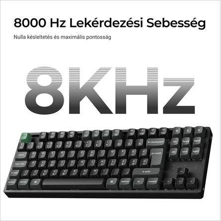 Keychron K8 Ultra 8K Bluetooth / vezeték nélküli magyar Apex Brown mechanikus billentyűzet fekete [ah:2da5c681bdb08030335b2c77e81e1c7873a1234dc1d9bbb82bf0b87cdf88a13f] [ah-transfer:8d4f8591da08426bb90e35da3b83db5e]
