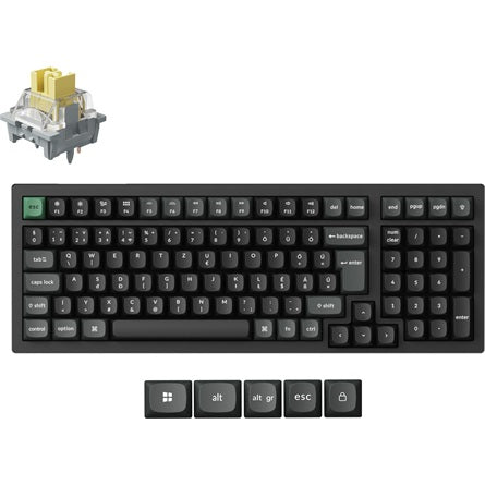 Keychron K4 Ultra 8K Bluetooth / vezeték nélküli magyar Apex Banana mechanikus billentyűzet fekete [ah:3fb6d6a0ca18e01eb05e520aa00db6b6d280418b8843e9d7e88ed011e10cde3d] [ah-transfer:9acf9435bf2d415397122d2bc15634e3]