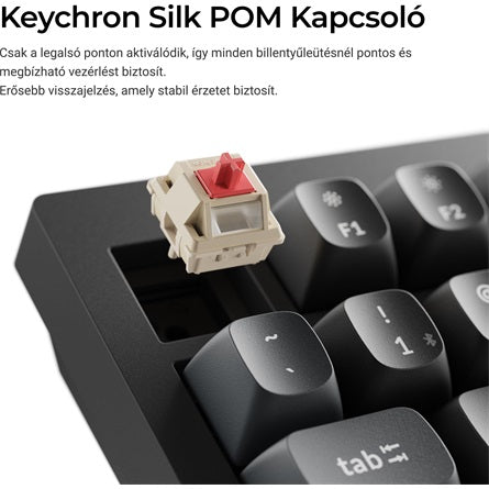 Keychron V3 Ultra Bluetooth vezeték nélküli billentyűzet, magyar kiosztással, fekete [ah:2931b877ee02bdddc7059536bc0001df5b5c8302735d6c0fc4f8c43bf471310a] [ah-transfer:2a3d70efe37f42d398d66b50125fa111]