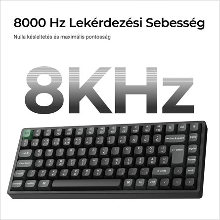 Keychron K2 Ultra 8K Bluetooth / vezeték nélküli magyar Apex Red mechanikus billentyűzet fekete [ah:554f76ce267544f5b3efd6d1024d59a8871f902f60c9ae0583eca1e4e3664333] [ah-transfer:95ddc326c6454cad890a90c89f201d2d]