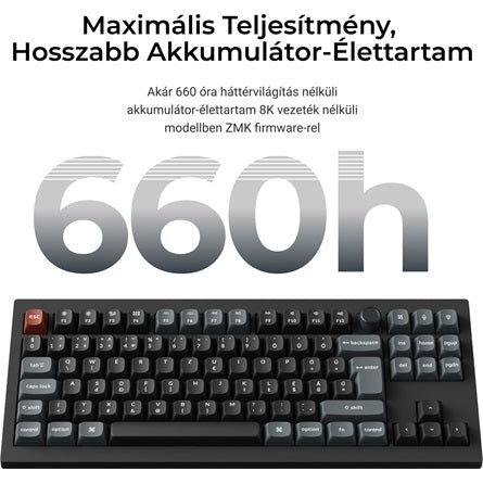 Keychron V3 Ultra Bluetooth vezeték nélküli billentyűzet, magyar kiosztással, fekete [ah:321f4da07a641b28fc84e936a1d6199f1ae932409670afc8b667ded99412f770] [ah-transfer:68551b1646b44513ac8e109f18aa9c6a]