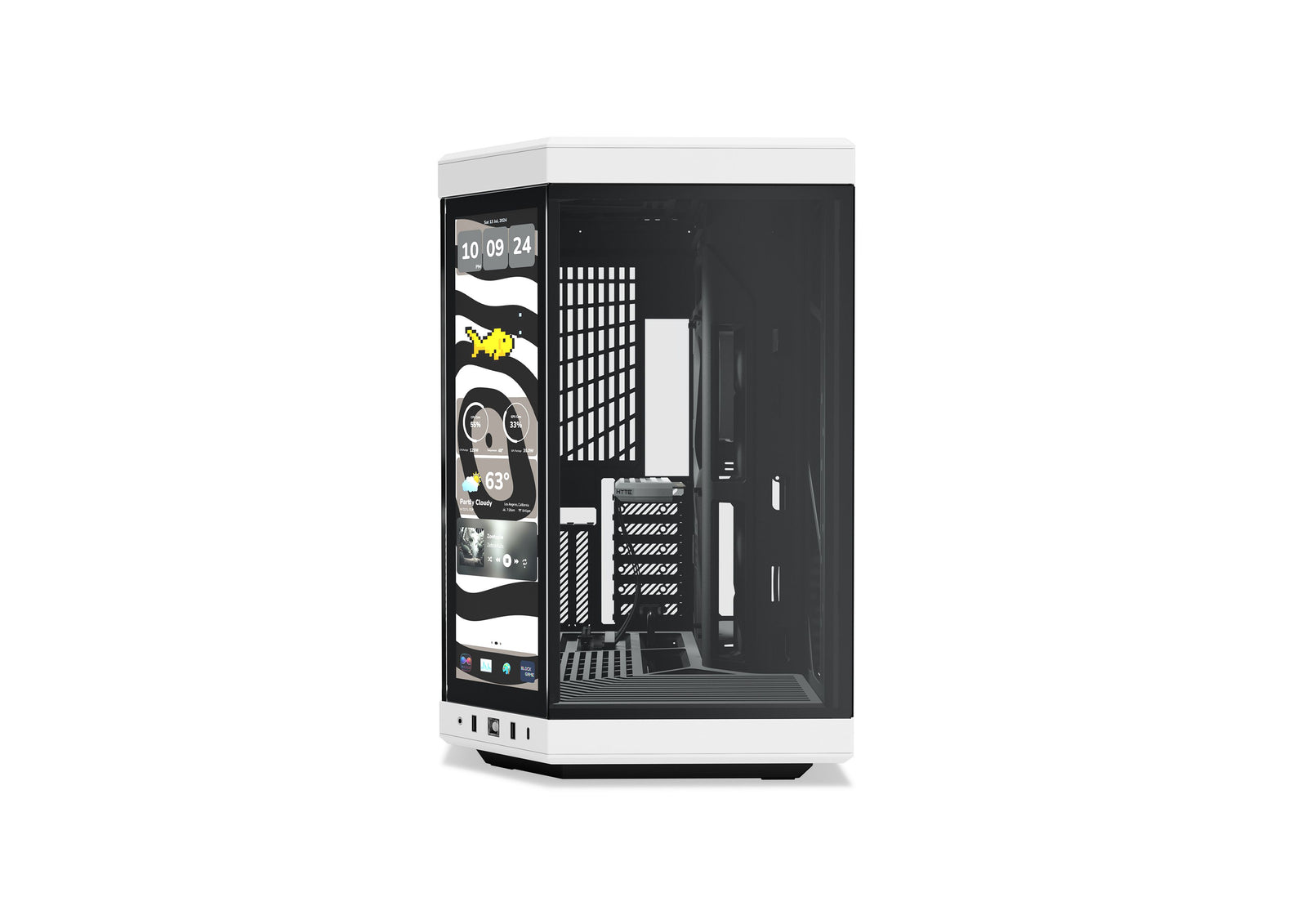 HYTE Y70 Touch Infinite táp nélküli ablakos Mid Tower számítógépház