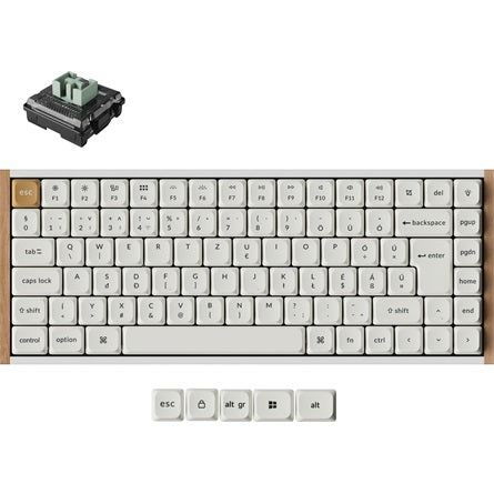 Keychron K3 HE Bluetooth / vezeték nélküli magyar Ultra-fast Lime Magnetic mechanikus billentyűzet fehér [ah:613efab32a8cfde657135f4cb338f724c01209c8d0bf8e7f279dc83dcbfe68b4] [ah-transfer:af41832b3b3744a18a956faef6565676]