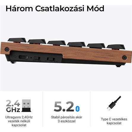 Keychron K3 HE Bluetooth / vezeték nélküli magyar Ultra-fast Lime Magnetic mechanikus billentyűzet fekete [ah:694444ab81ca43b4730ffea07db158ef5b646bd2a989f26c03c0e4043462114c] [ah-transfer:38a7c6141a994481acc8212117edf1f1]