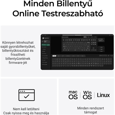 Keychron V3 Ultra Bluetooth vezeték nélküli billentyűzet, magyar kiosztással, fekete [ah:0fc147fcc4ee138b0070b49d45c69744a31180bb9490456502edc817347d922b] [ah-transfer:322aeb3413214c8395611a0d0d606f97]