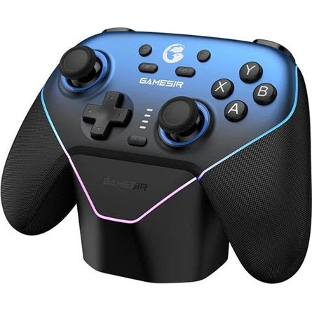 GameSir Super Nova Multiplatform Bluetooth / USB / vezeték nélküli gamepad játékvezérlő kék-fekete [ah:78dd01f027e34e53aa907893f9b09fadab6c14ae72502caa3b5f7c22bf9b8610] [ah-transfer:f3bca54a704b446fb3868c0788f14318]