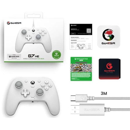 GameSir G7 HE USB-C gamepad játékvezérlő fehér [ah:81a98c2939bb61525a9a412ebda85201d04ed1c6870b74ef9cb6e10b60c473e8] [ah-transfer:c25d14b63357408697d6b8a0af2d7004]