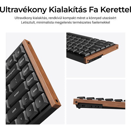 Keychron K3 Ultra 8K Bluetooth / vezeték nélküli magyar Milk POM Brown mechanikus billentyűzet fekete [ah:81ab2493c1e95d6f96150a24f11cb168251106738855c68bffb67ae75f4b30bc] [ah-transfer:2c33a2dbbda04abe8692c5bebb5ab2f3]