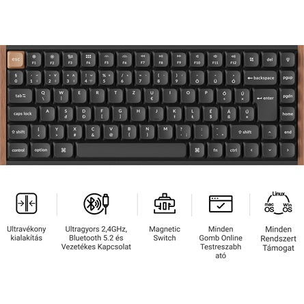 Keychron K3 HE Bluetooth / vezeték nélküli magyar Ultra-fast Lime Magnetic mechanikus billentyűzet fekete [ah:863d93f98c00eff711827d4d2c8a80413ec11392a2049fae5032299dd021d56e] [ah-transfer:d0e32157cdc44e9da6175bc9fcd607ad]