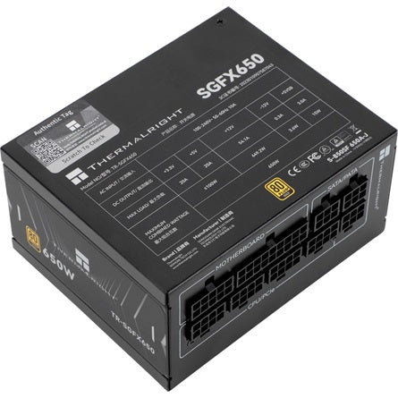 Thermalright SGFX650 SFX desktop tápegység 650W 80+ Gold BOX [ah:864ea903cfa16bc562ae93c02aaf0406a7f2d8f1cd83c42415c9d6c2790aef9e] [ah-transfer:b297de555b1a4430b8d984dc06de3460]