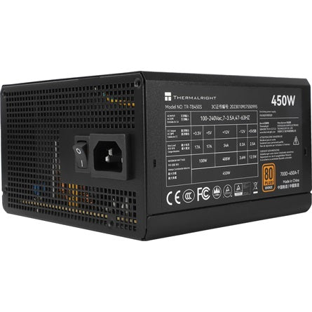 Thermalright TB-450S 450 W 80+ Bronze ATX tápegység [ah:8a6b502eb97b23fd9bf63edf7fdcdec2ff6ba3cf25f4bc9397267fda8211f00a] [ah-transfer:84a243b452e1481a854ff01b3fd4a207]