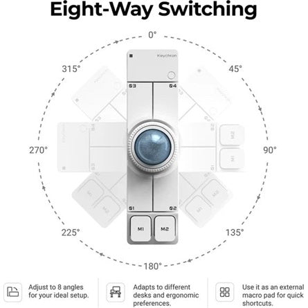 Keychron Nape Pro vezeték nélküli trackball egér, fekete [ah:8b8497e0bb693d947da732e87d8dd5383a49f95f0e8e8c252864bba8a90e9b81] [ah-transfer:746dc036dec64f8fb8275aac93e48dae]
