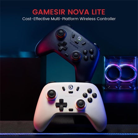 GameSir Nova Lite Multiplatform  Bluetooth / USB / vezeték nélküli gamepad fehér [ah:8e79089487d21b7fa981cab5ac48fac73f52a7f7bb0818ab58287b66fd56c1eb] [ah-transfer:694513a466c54e3fae4953db18c31a9c]