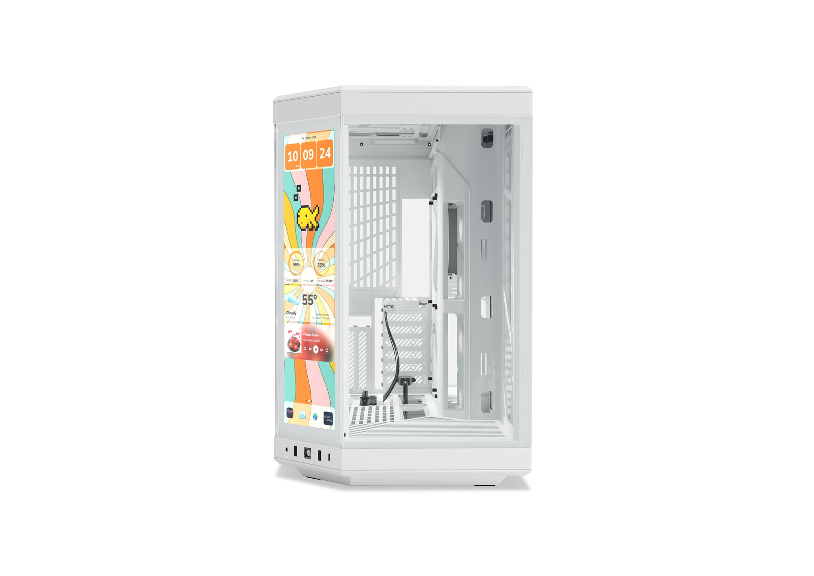 HYTE Y70 Touch Infinite táp nélküli ablakos Mid Tower számítógépház