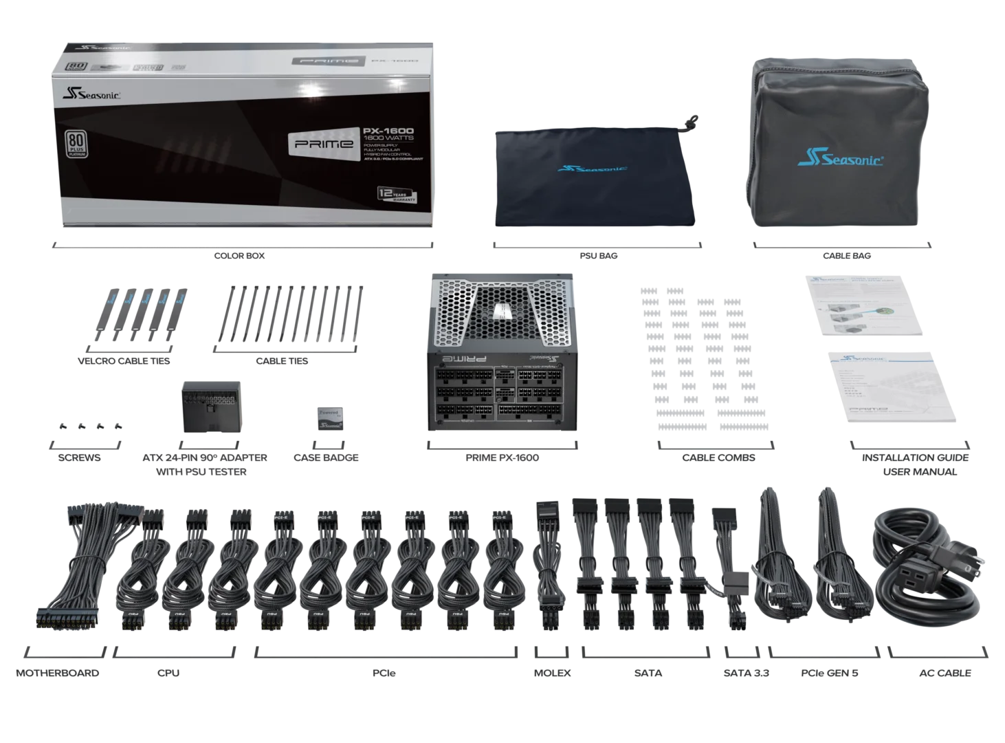 Seasonic Prime PX ATX 3.0 80+ Platinum tápegység