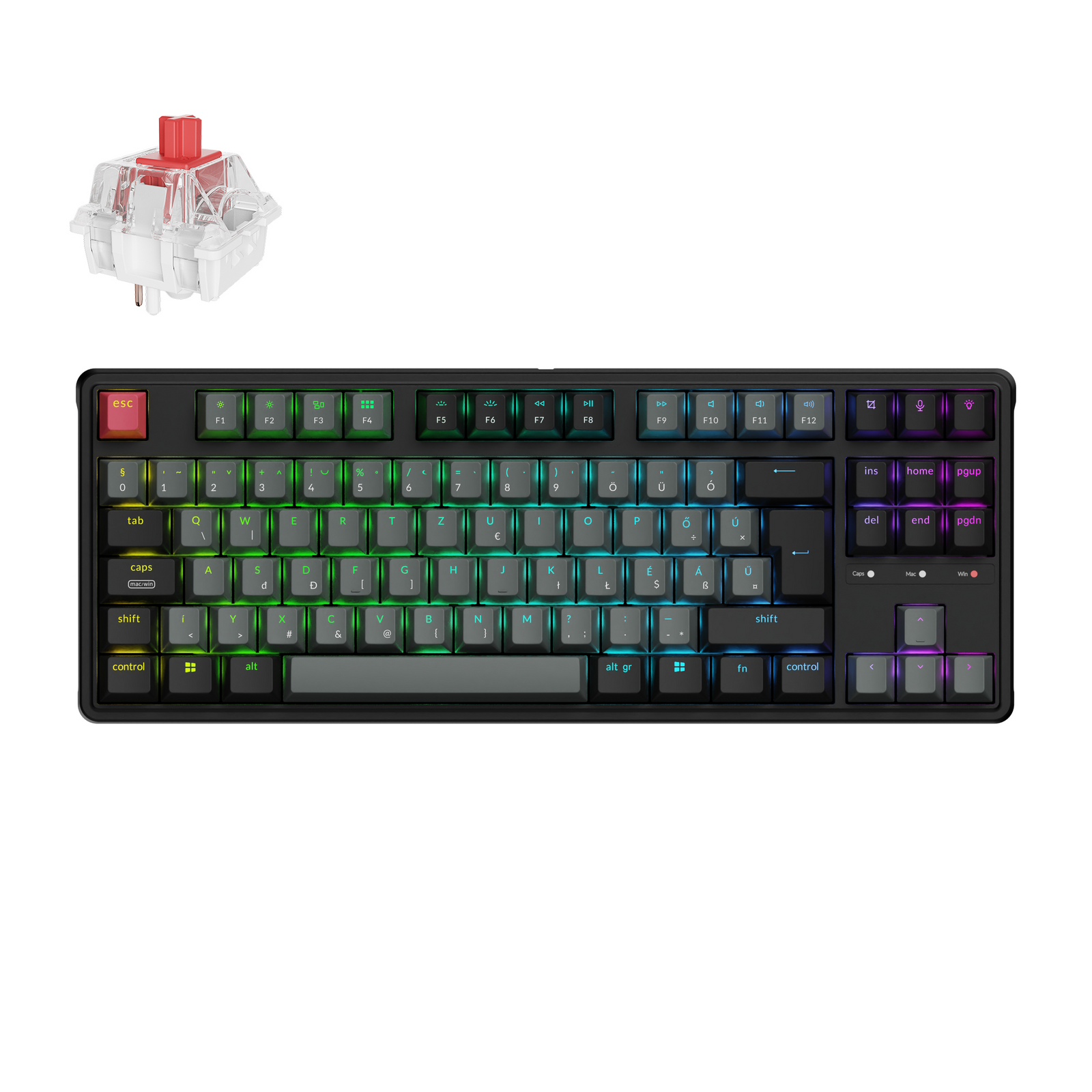Keychron C3 Pro 8K - vezetékes mechanikus billentyűzet - ISO HU
