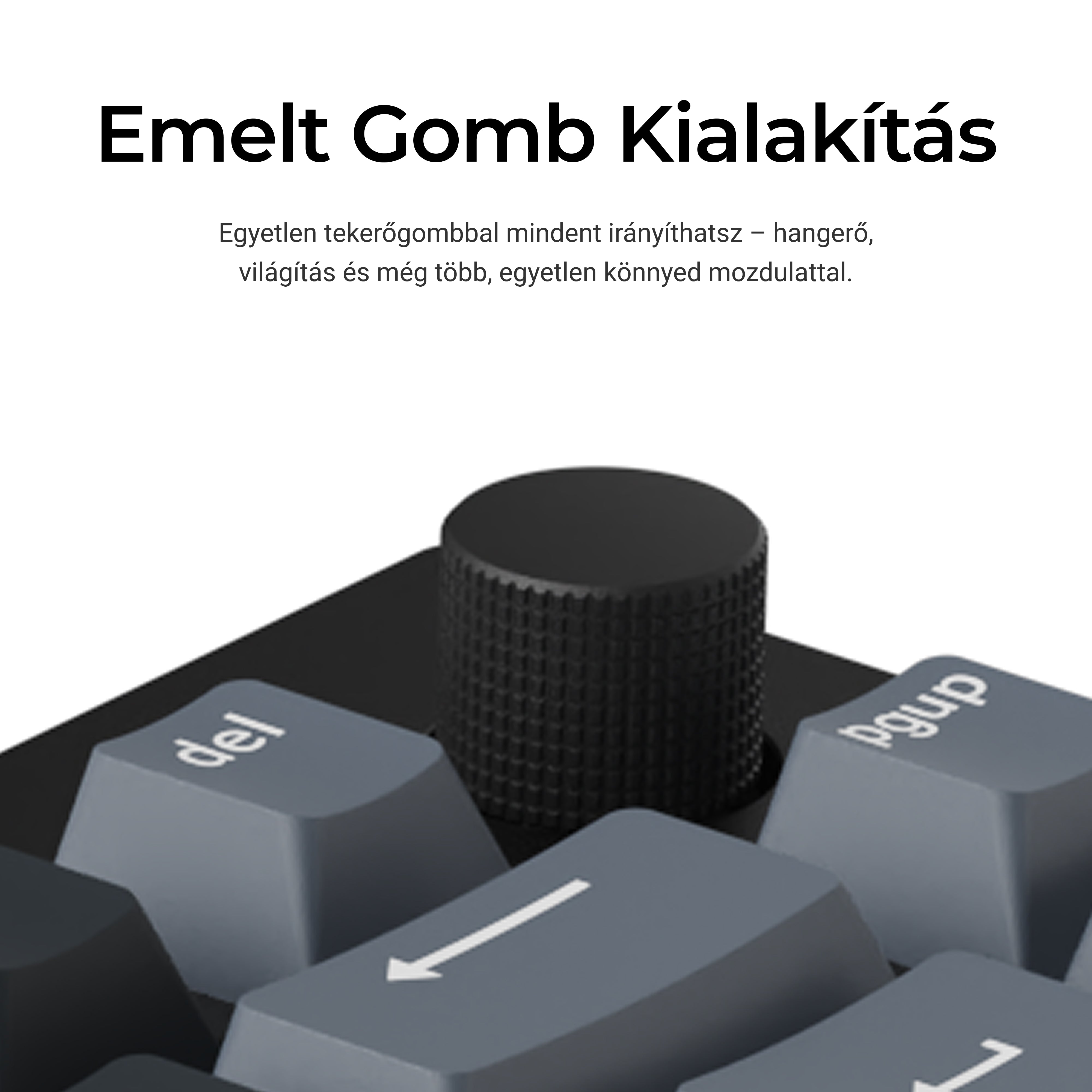 Keychron J8 HE 8K - vezeték nélküli mechanikus billentyűzet - ISO HU