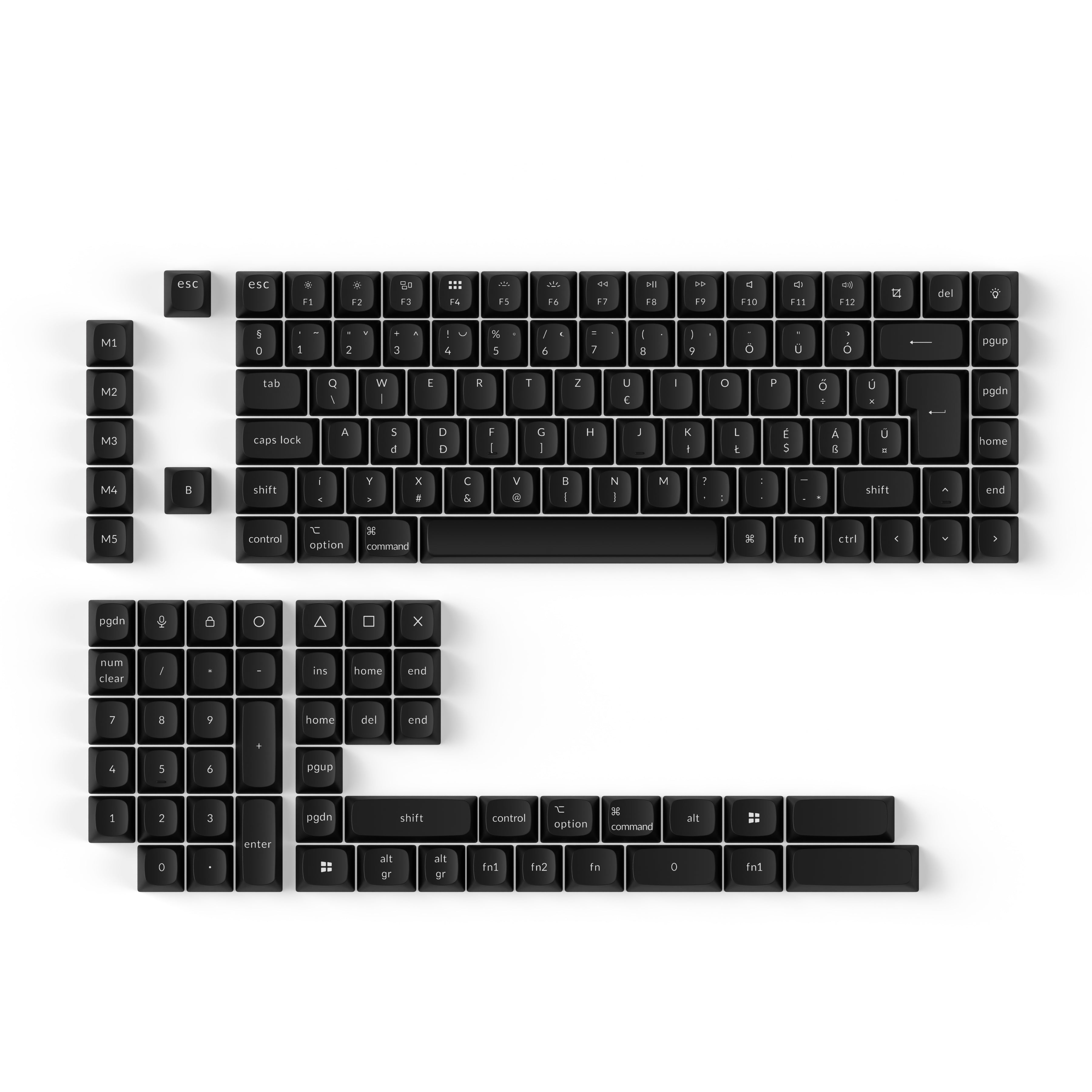 Keychron Full Keycap Set, OSA Profile, ABS, ISO HU Layout