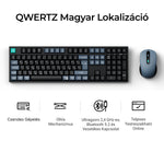 Keychron B36 billentyűzet és BM25 Egér - ISO HU wireless