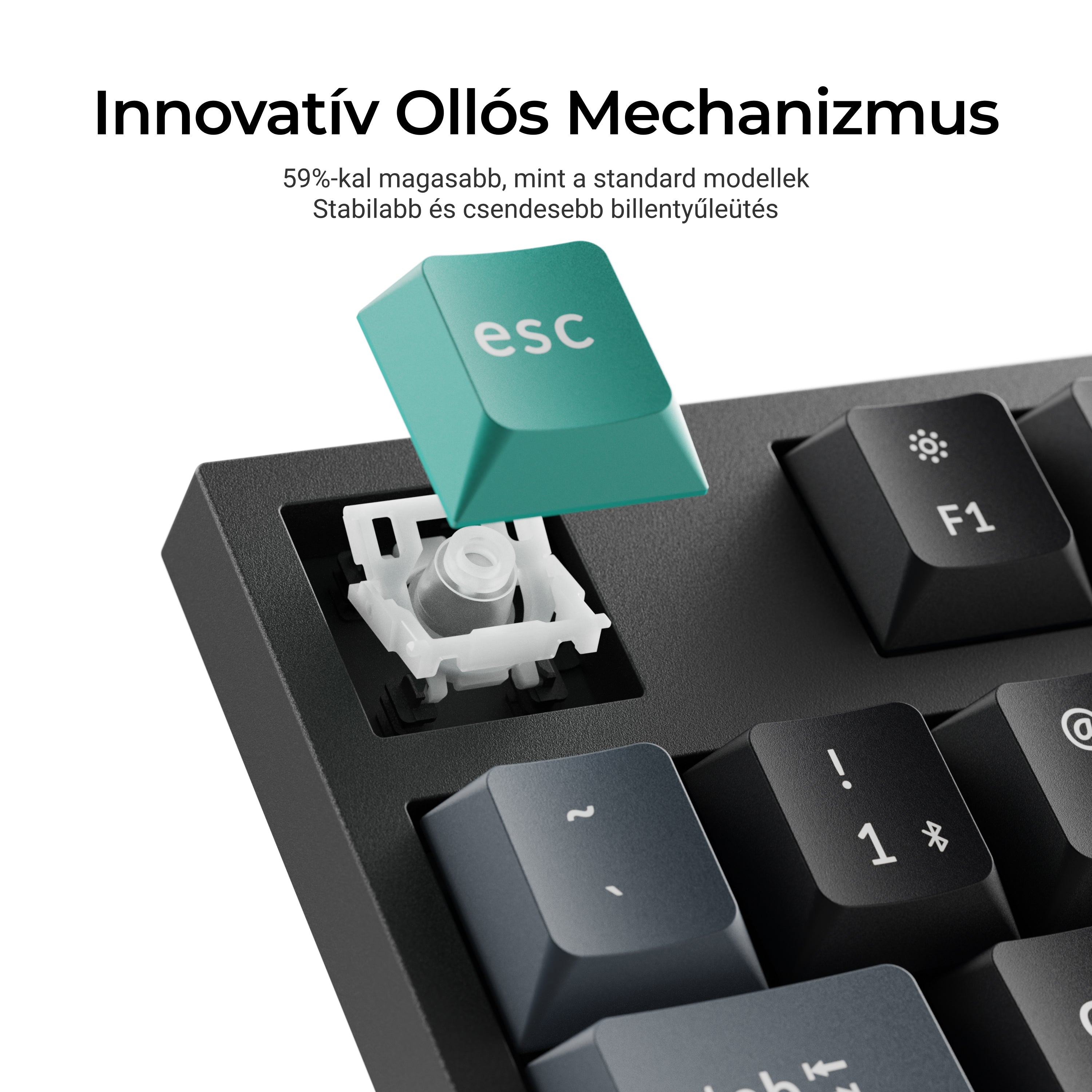 Keychron B36 billentyűzet és BM25 Egér - ISO HU wireless