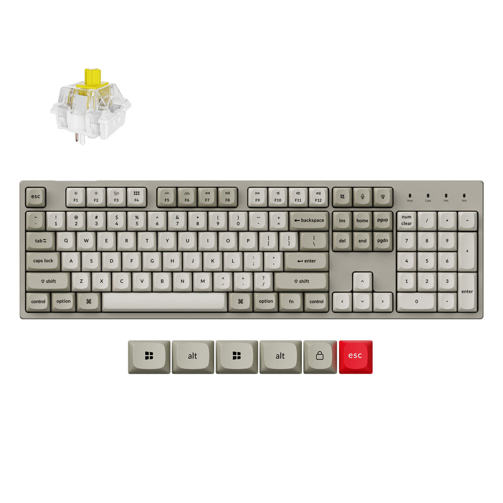 Keychron C2 Pro 8K - vezetékes mechanikus billentyűzet - ISO HU