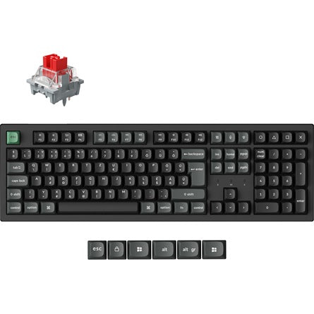 Keychron K10 Ultra 8K Bluetooth / vezeték nélküli magyar mechanikus billentyűzet fekete