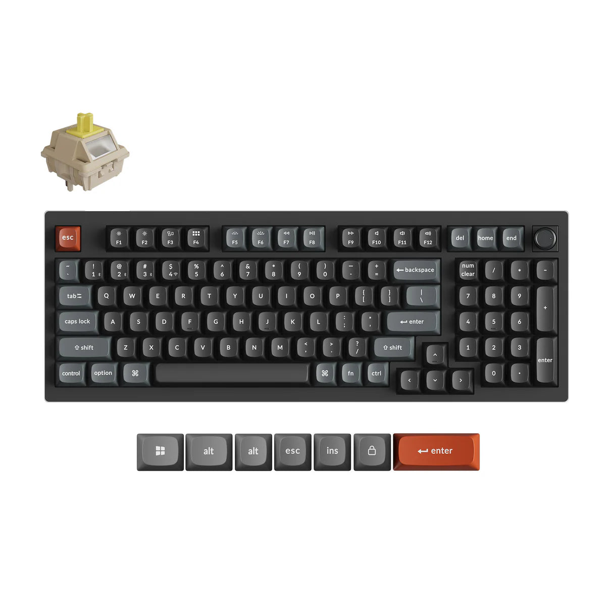 Keychron V5 Ultra 8K mechanikus billentyűzet - ISO-HU