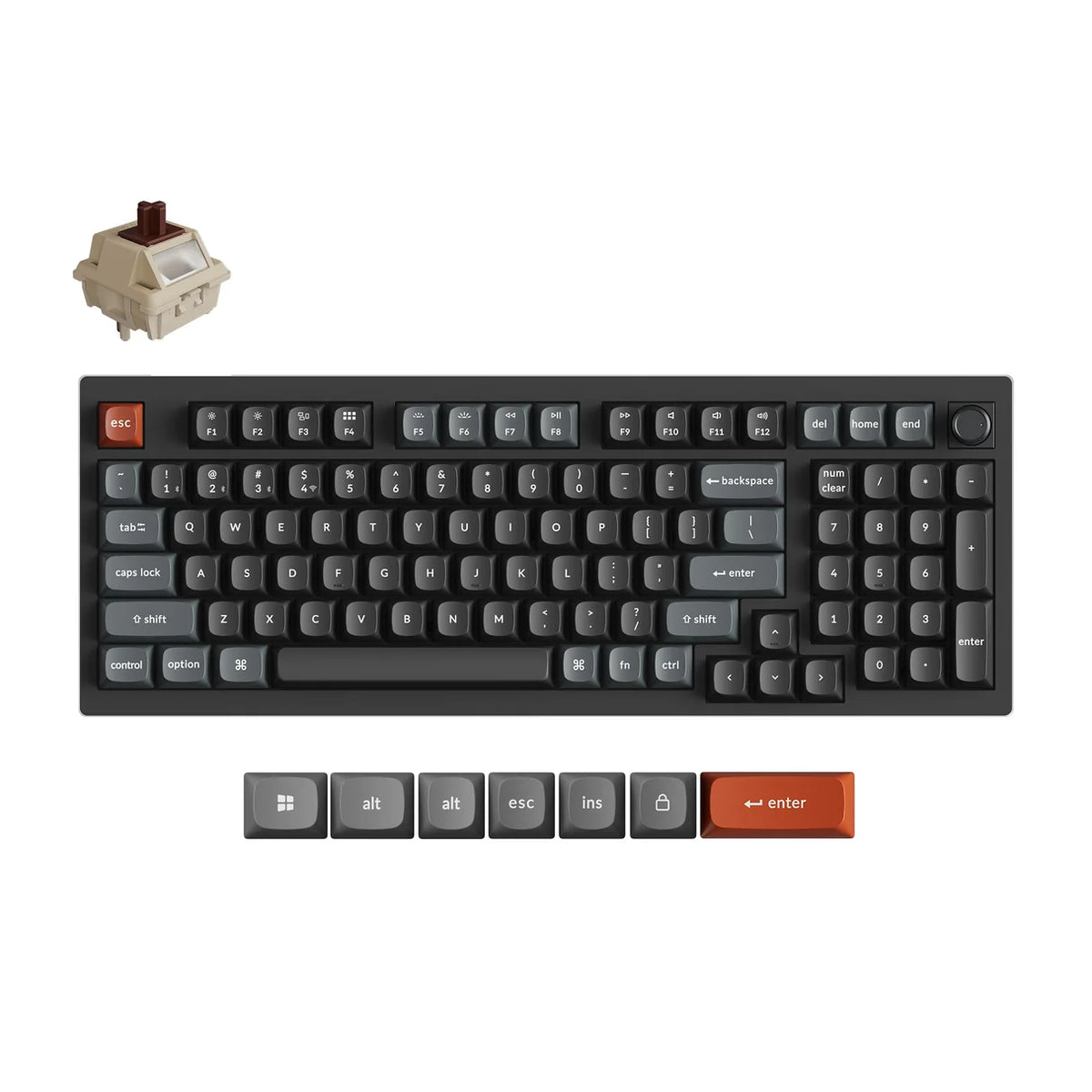 Keychron V5 Ultra 8K mechanikus billentyűzet - ISO-HU