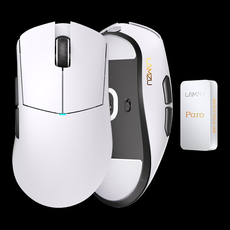 LAMZU Paro Aurora optikai vezeték nélküli gaming egér +8K adapter