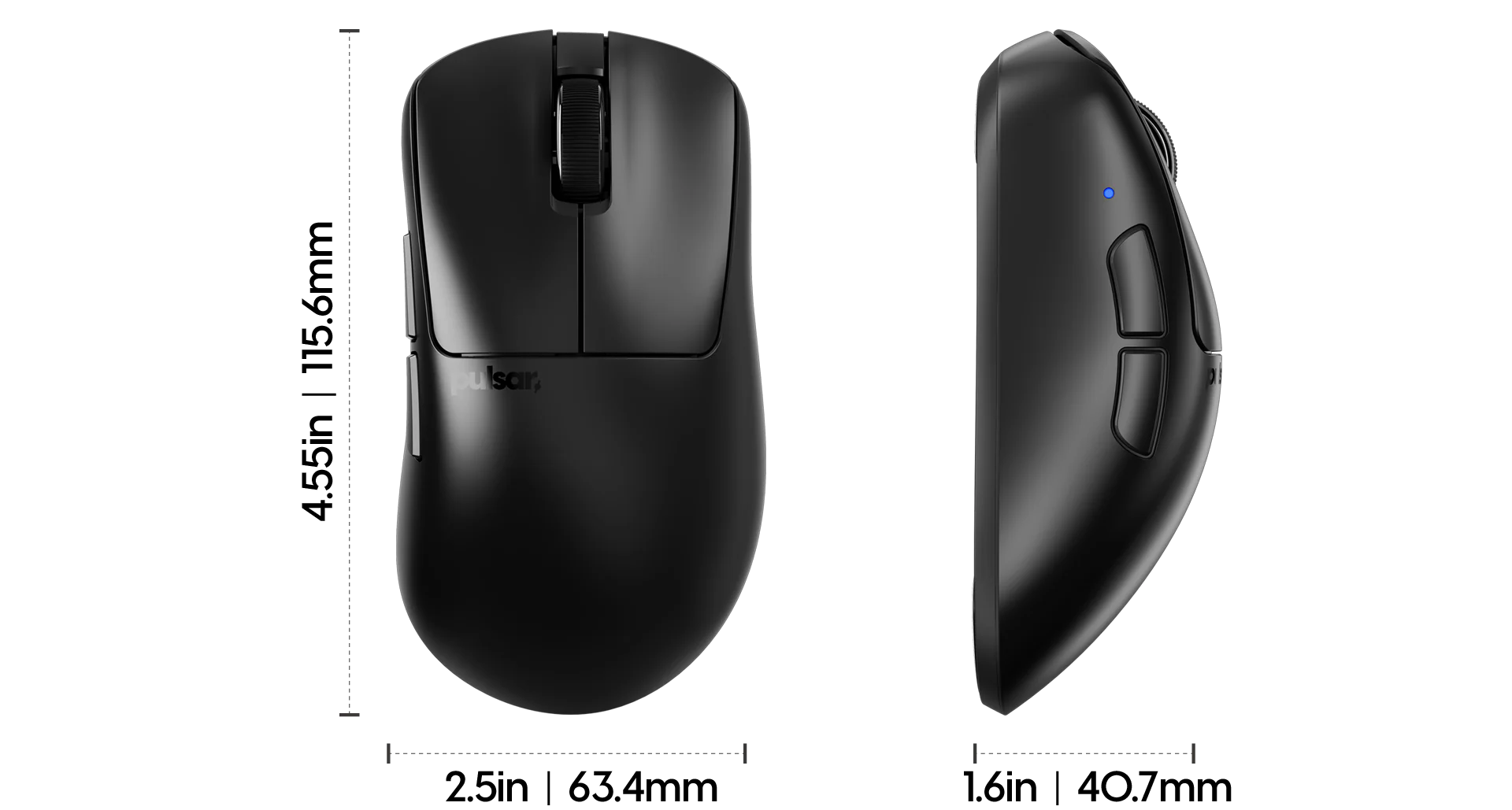 Pulsar Xlite v4 Mini optikai vezeték nélküli gaming egér