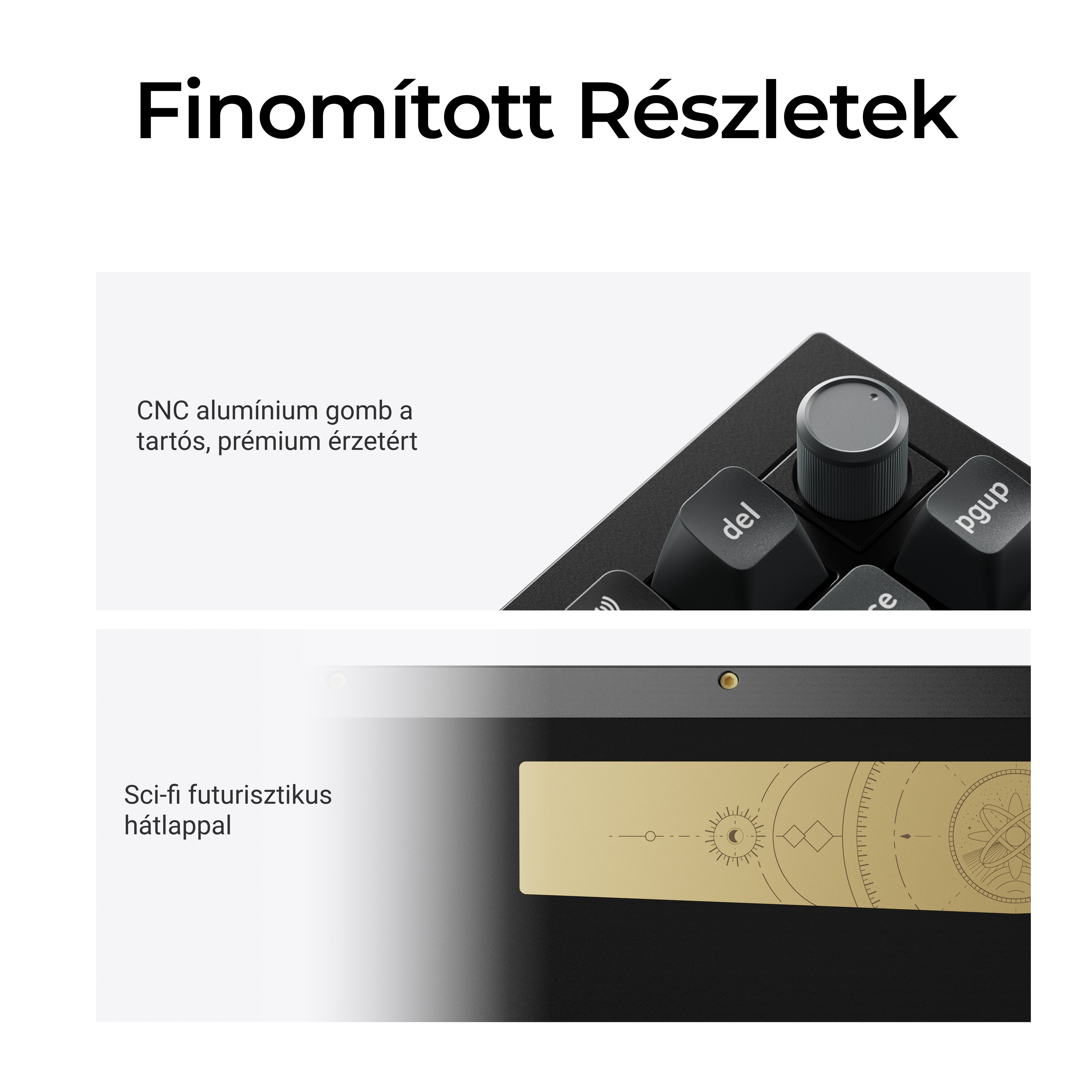 Keychron Q1 Ultra 8K - vezeték nélküli mechanikus billentyűzet - ISO HU