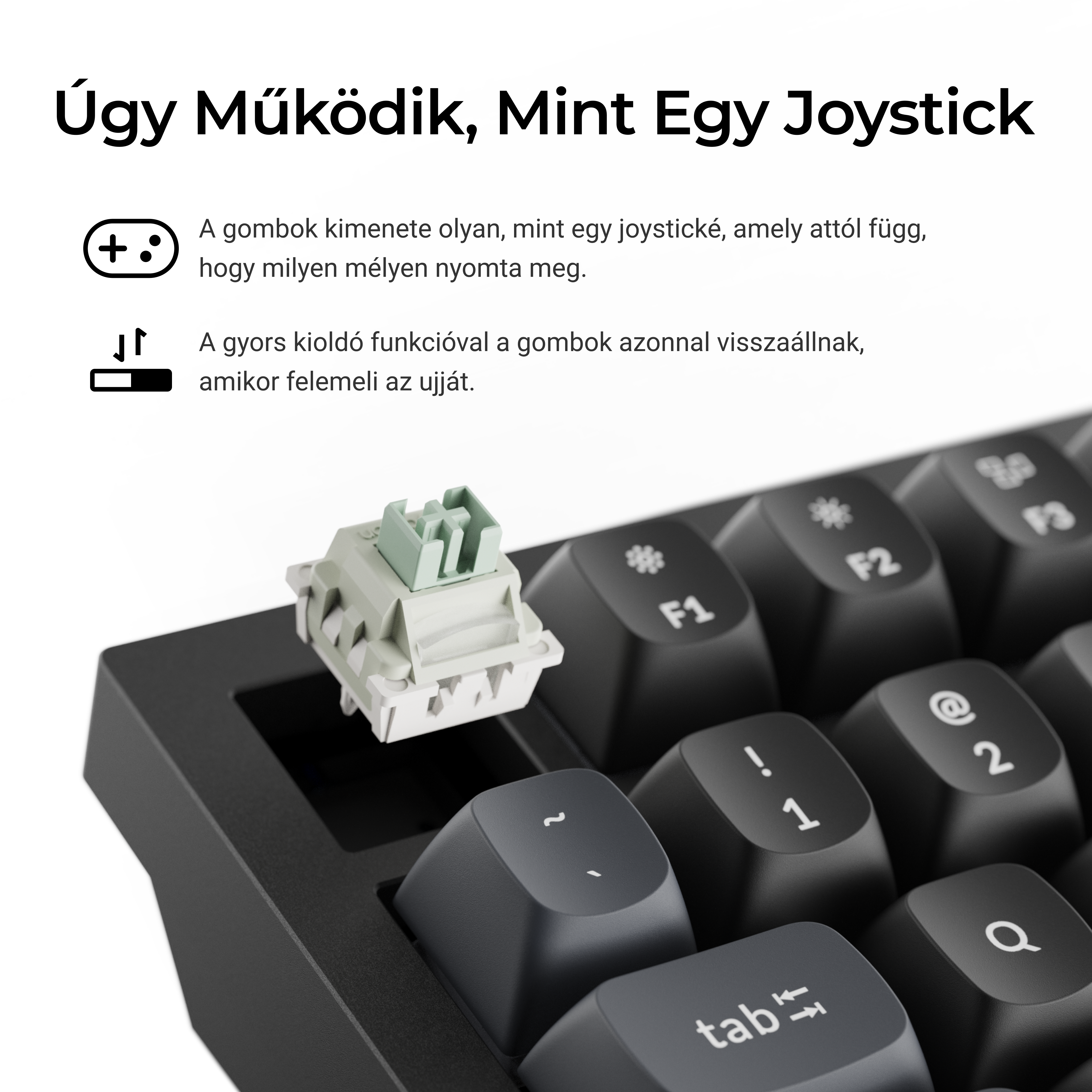 Keychron Q6 HE 8K - vezeték nélküli mechanikus billentyűzet - ISO HU