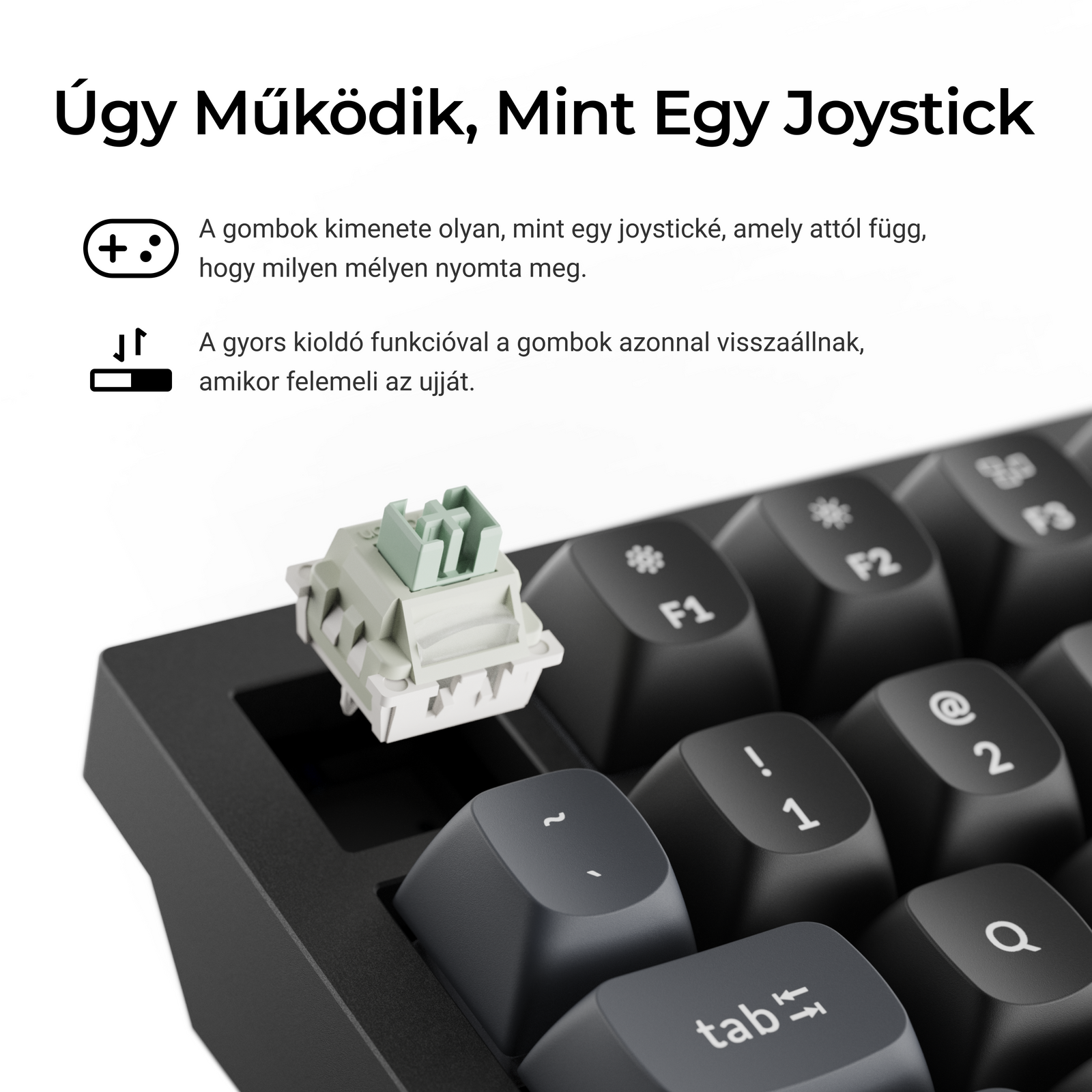 Keychron Q6 HE 8K - vezeték nélküli mechanikus billentyűzet - ISO HU