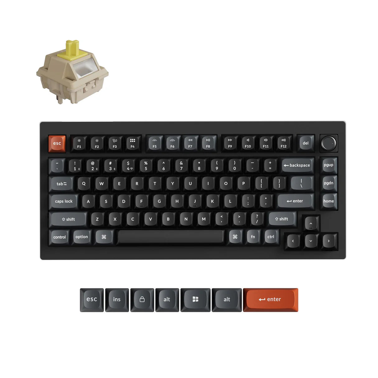 Keychron V1 Ultra 8K mechanikus billentyűzet - ISO-HU