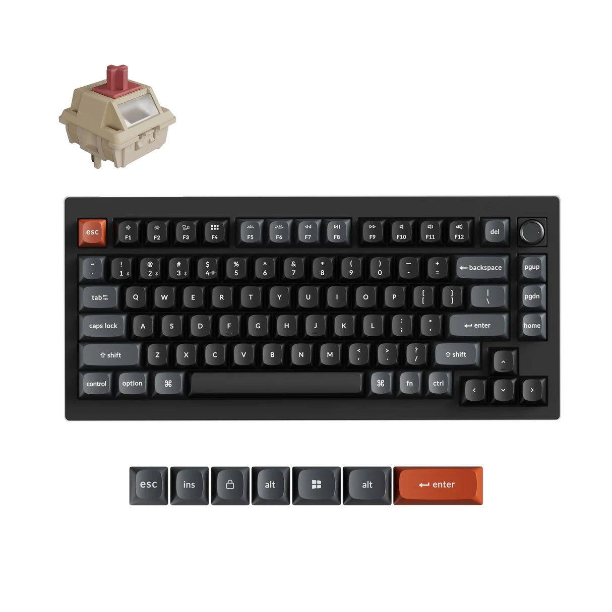 Keychron V1 Ultra 8K mechanikus billentyűzet - ISO-HU