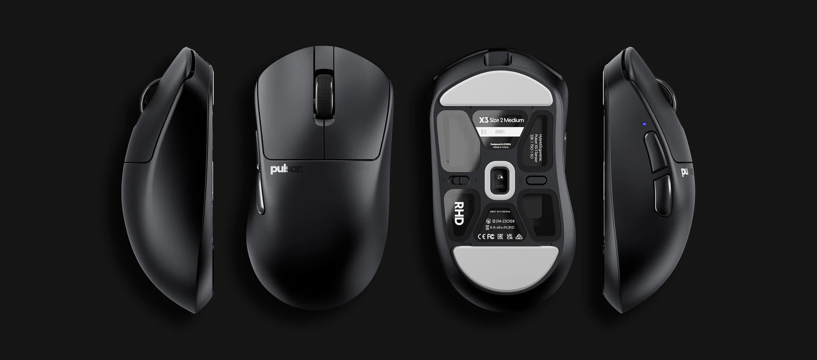 Pulsar X3 Size2 optikai vezeték nélküli gaming egér