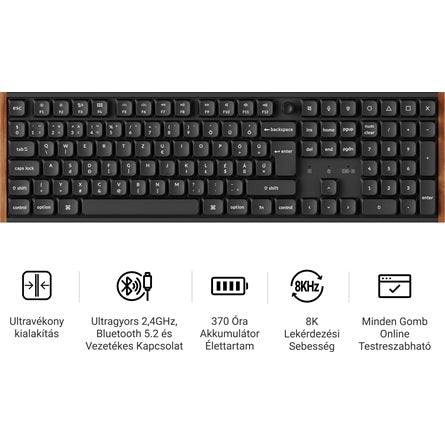 Keychron K5 Ultra Bluetooth vezeték nélküli billentyűzet [ah:b2c46c0e21efdb4ffa0ba4cca93009a443e8311785f50c145c7efbe38e01cd90] [ah-transfer:037eecff986349088b6563043c7b4063]