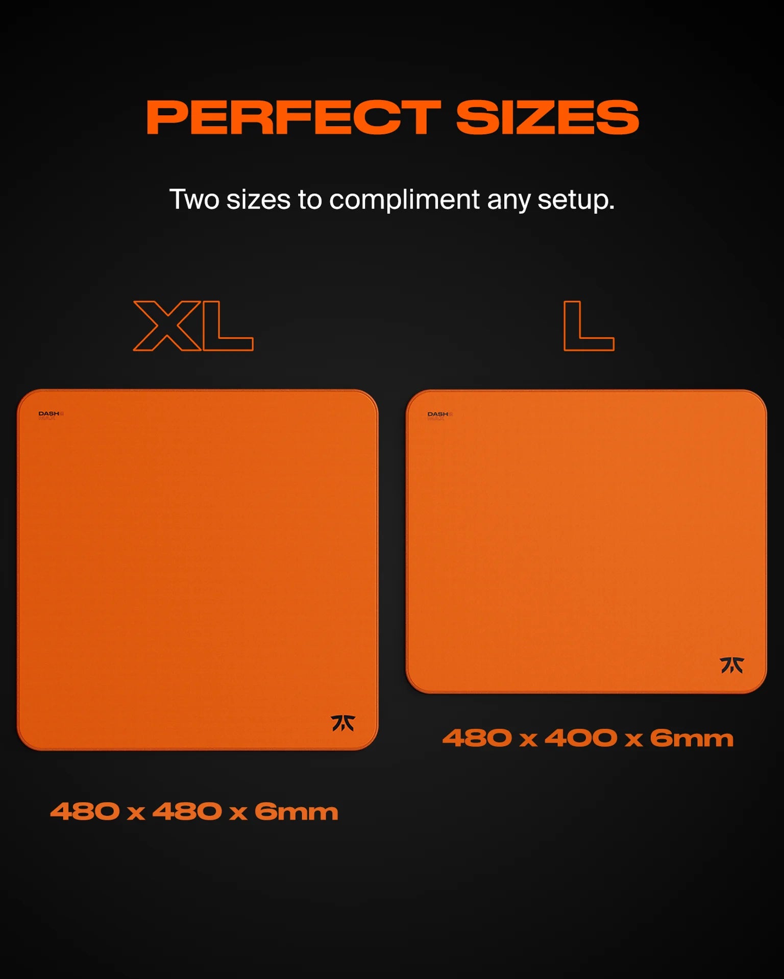 Fnatic Gear Dash2 MAX gaming egérpad sunset orange